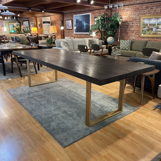 Restoration Hardware French Oak Split Top 9' Dining Table C DINING TABLES