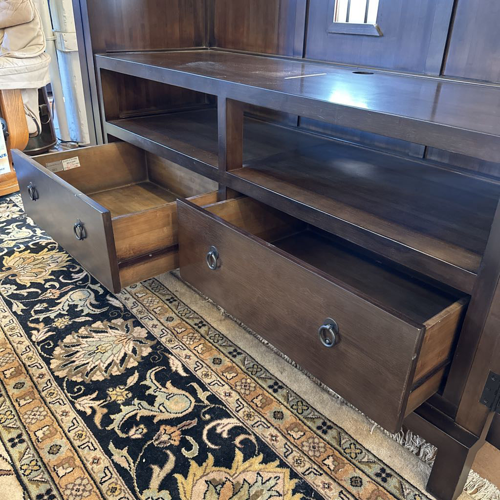 Room and Board Bi-Fold Door Media Cabinet