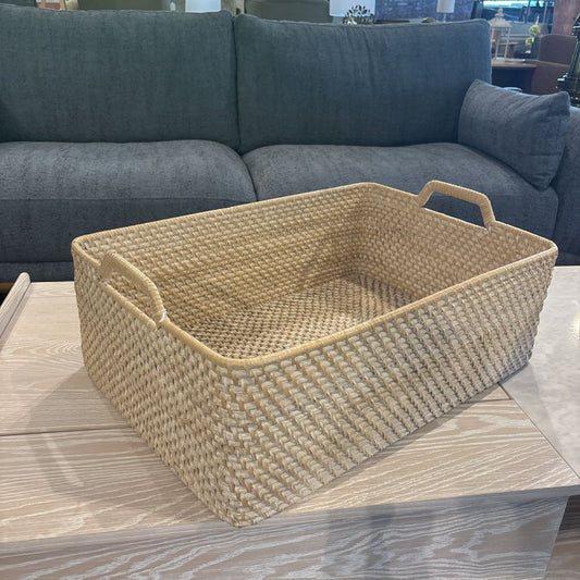 Large Handled West Elm Basket SMALLS