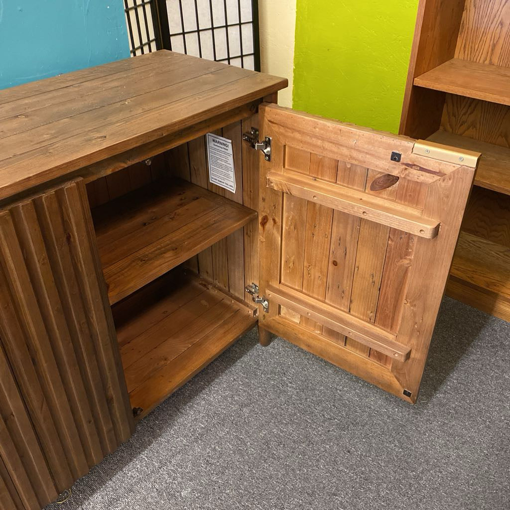 Slatted Front Pine Sideboard