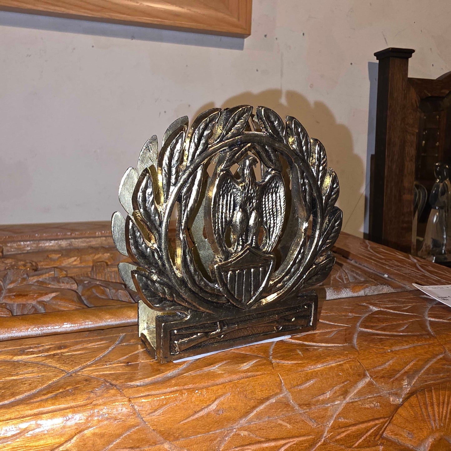 Brass Eagle Letter Holder