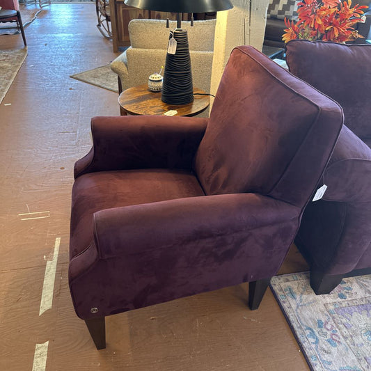 Purple Microsuede Natuzzi Chair U ACCENT CHAIRS