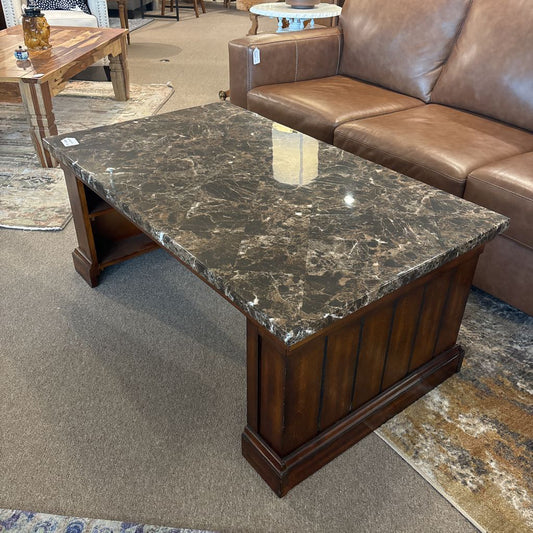 Faux Stone Top Rectangular Coffee Table C COFFEE TABLES