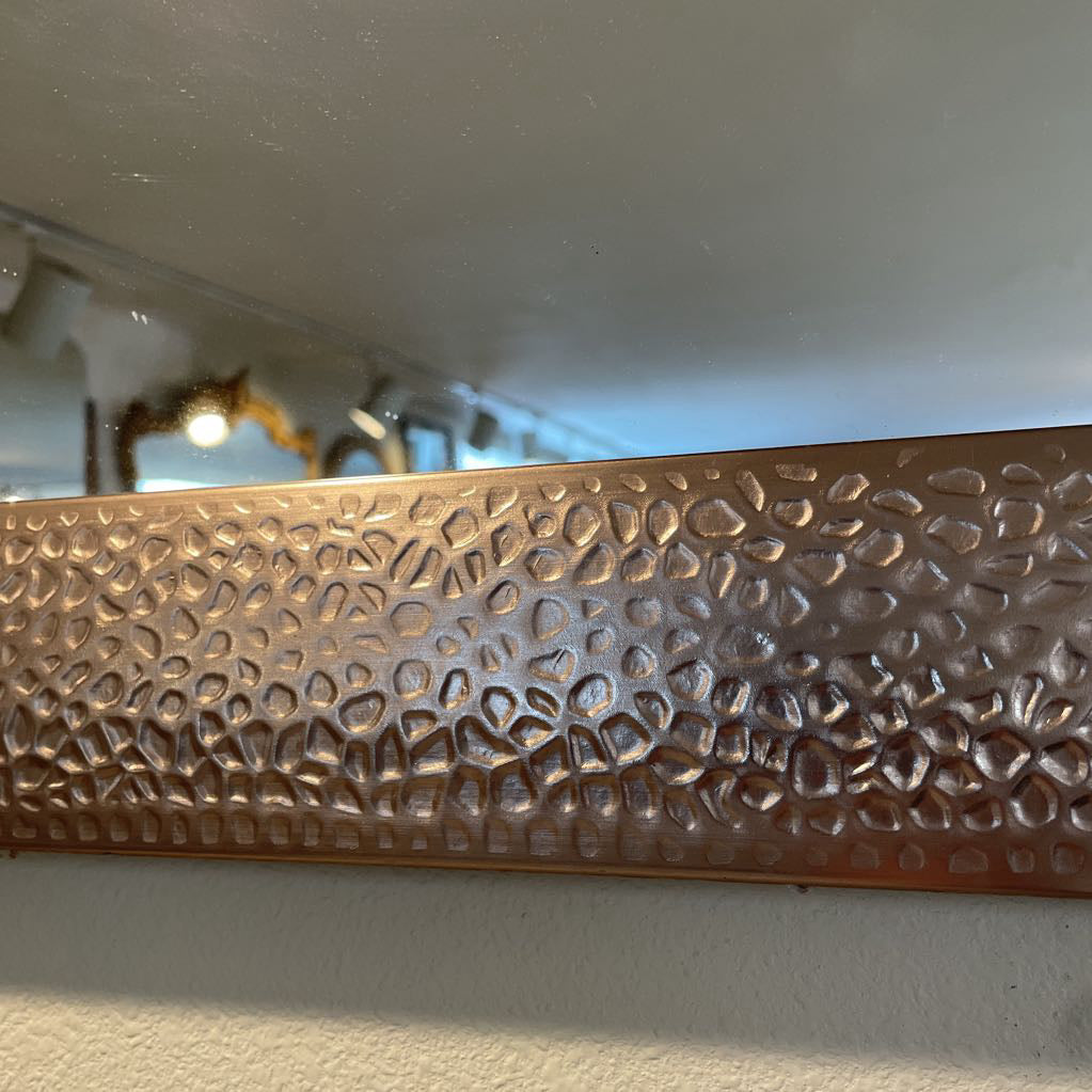 "Embossed" Design Metal Frame Mirror