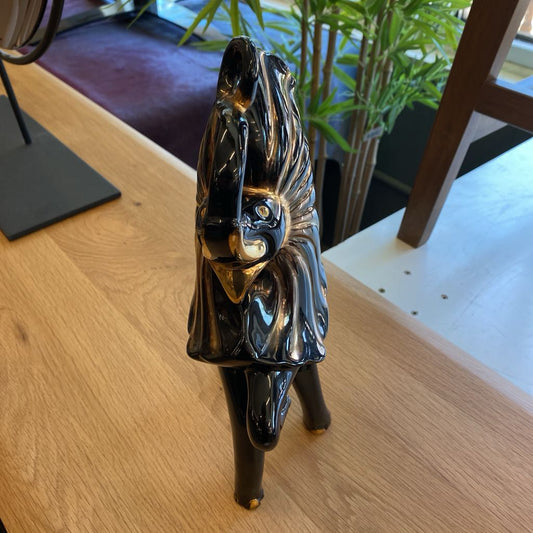 Vintage Black & Gold USA Ceramic Elephant SMALLS