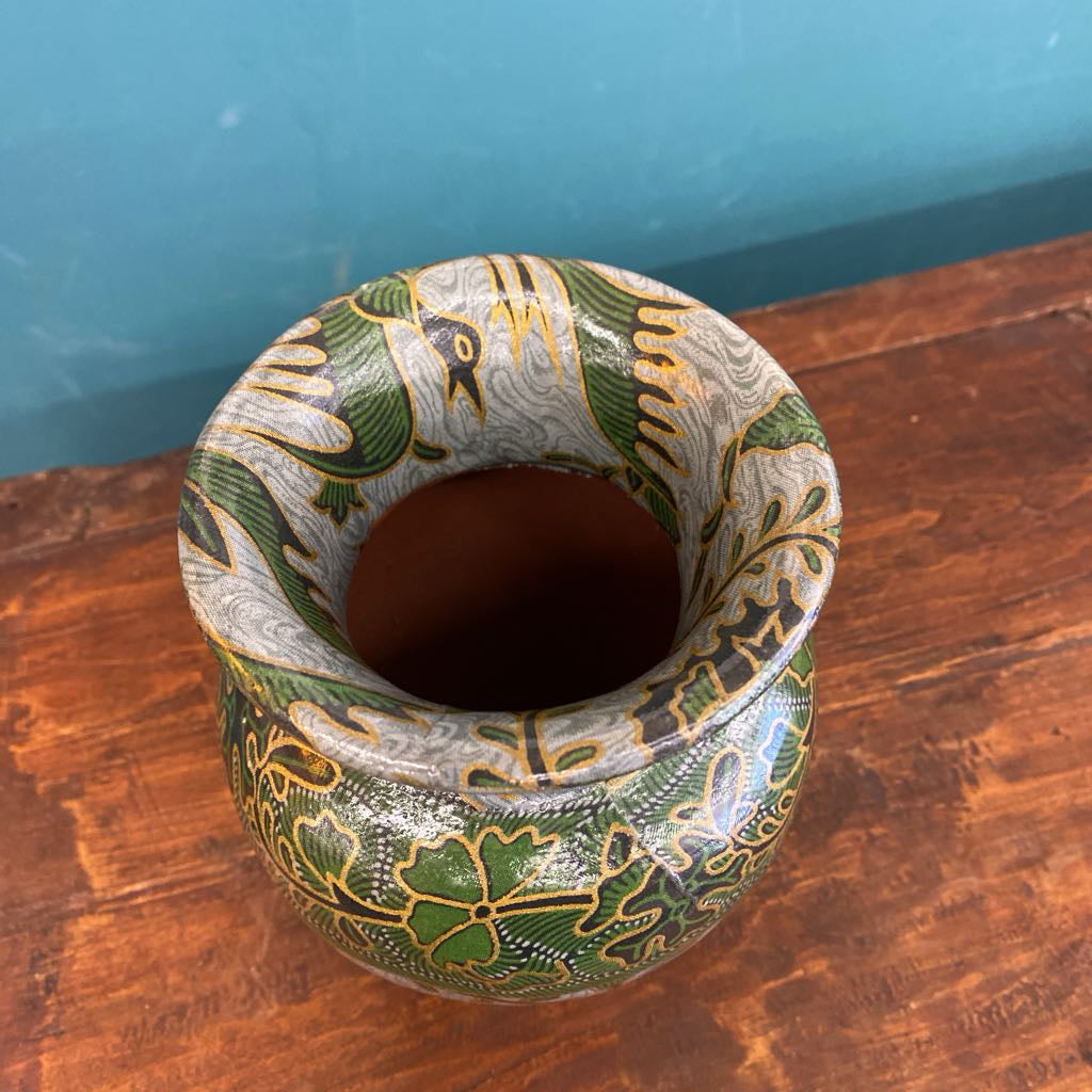 Green Leaf Motif Vase SMALLS