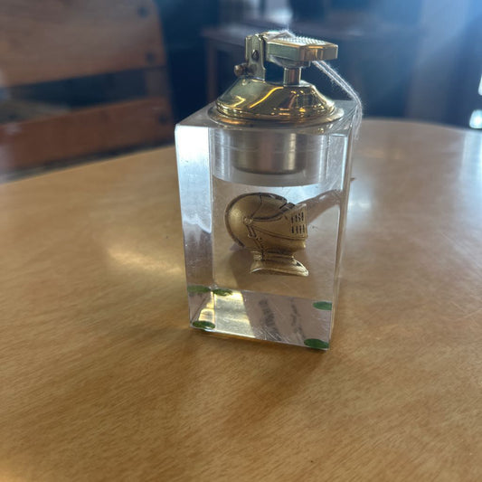 Acrylic Table Lighter w/ Knights Helmet