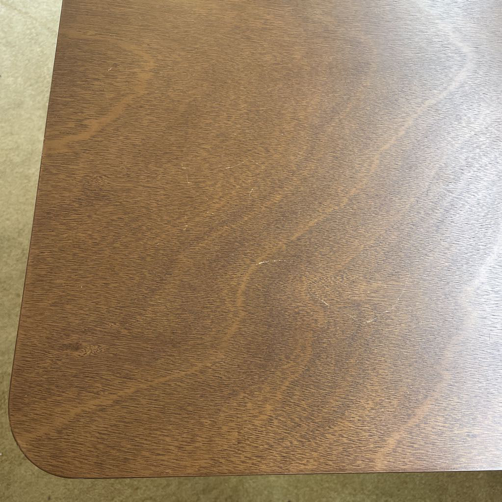 Walnut Finish Square Bar Table