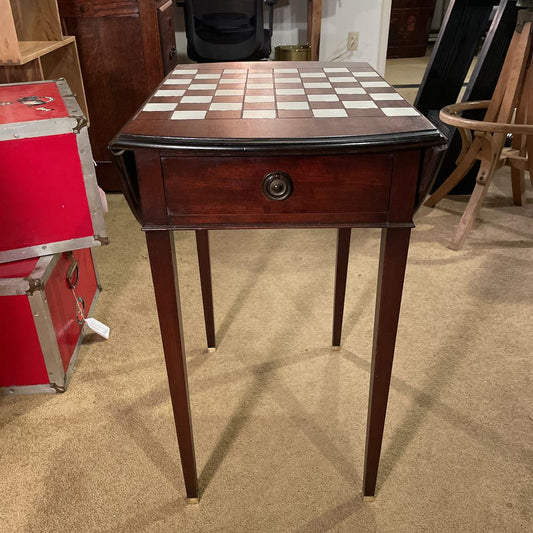 Drop Leaf Checkers Side Table C SIDE TABLES