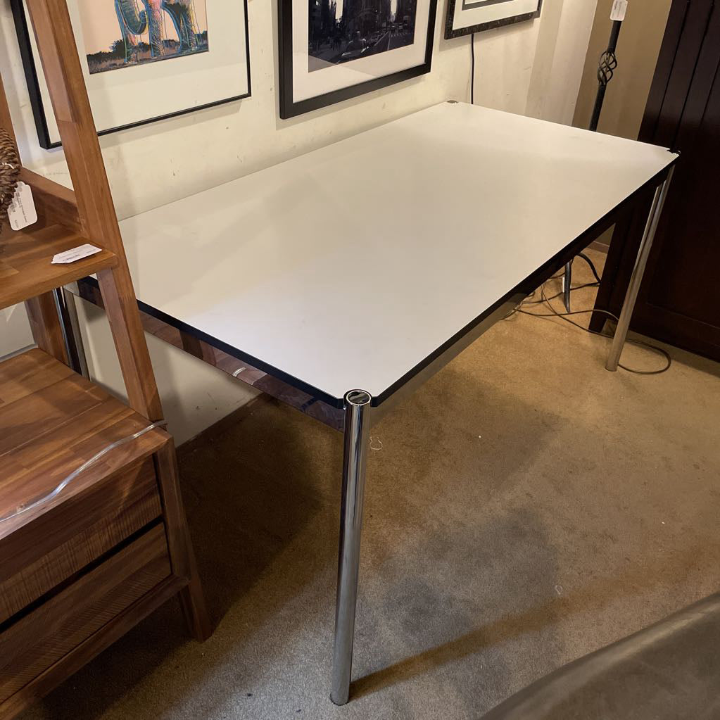 USM Haller Work Table w/ Chrome Legs C DESKS