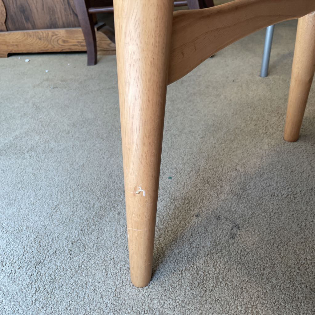 Blonde Curved Back Dining Chairs