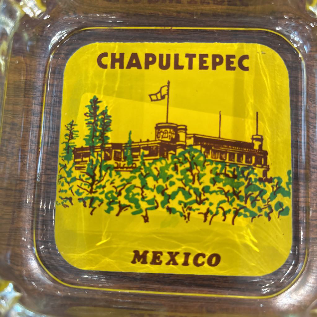 Glass Square Mexican Ashtray SMALLS