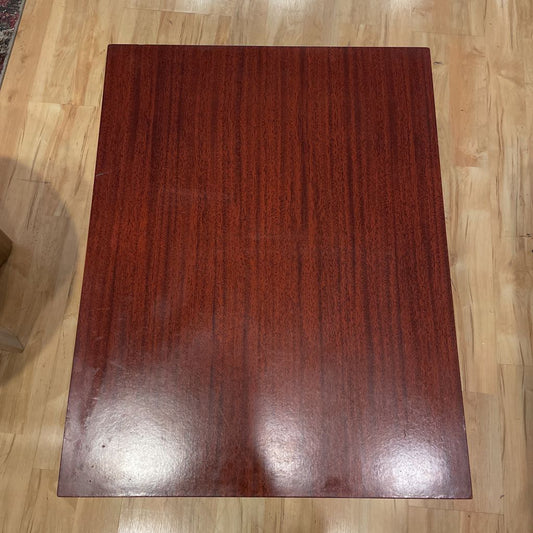 Removeable Veneer Top with Green Base Rolling Table C SIDE TABLES
