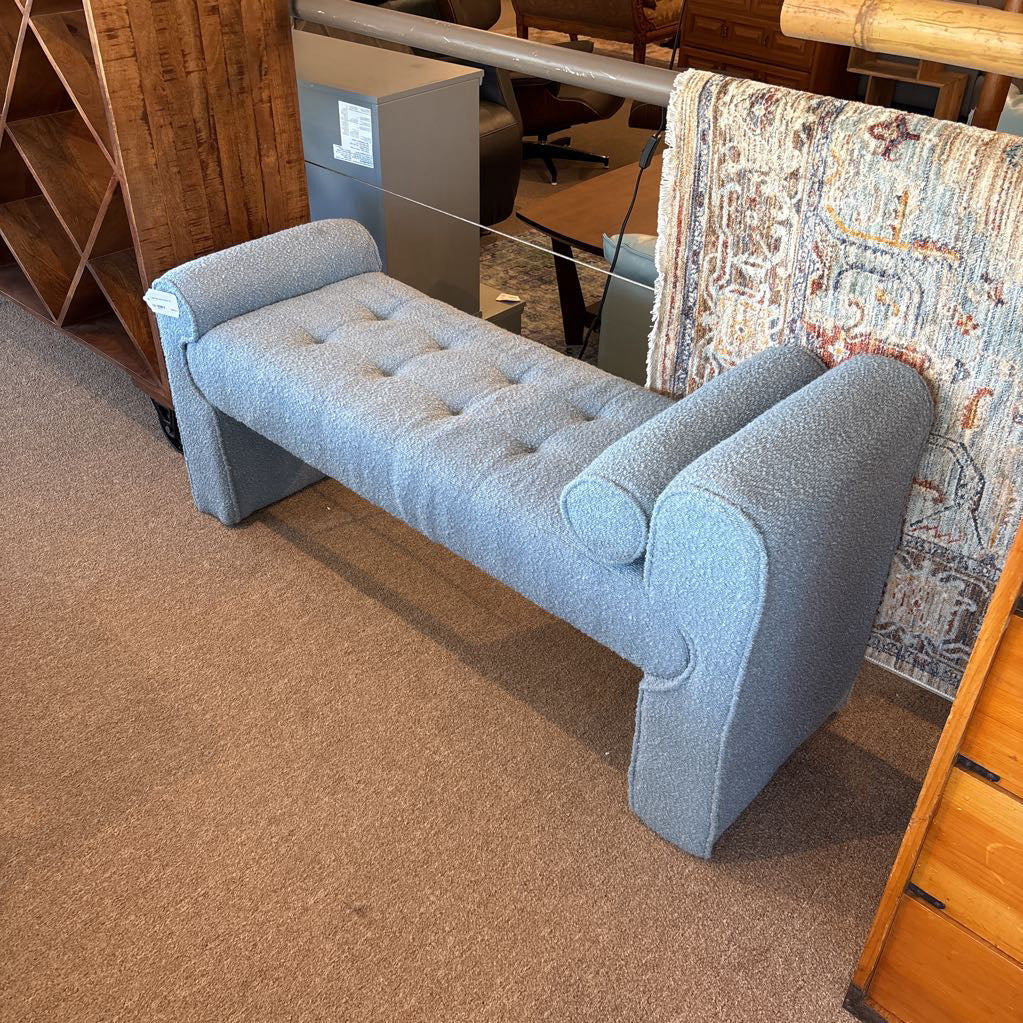 Light Blue Chaise Bench