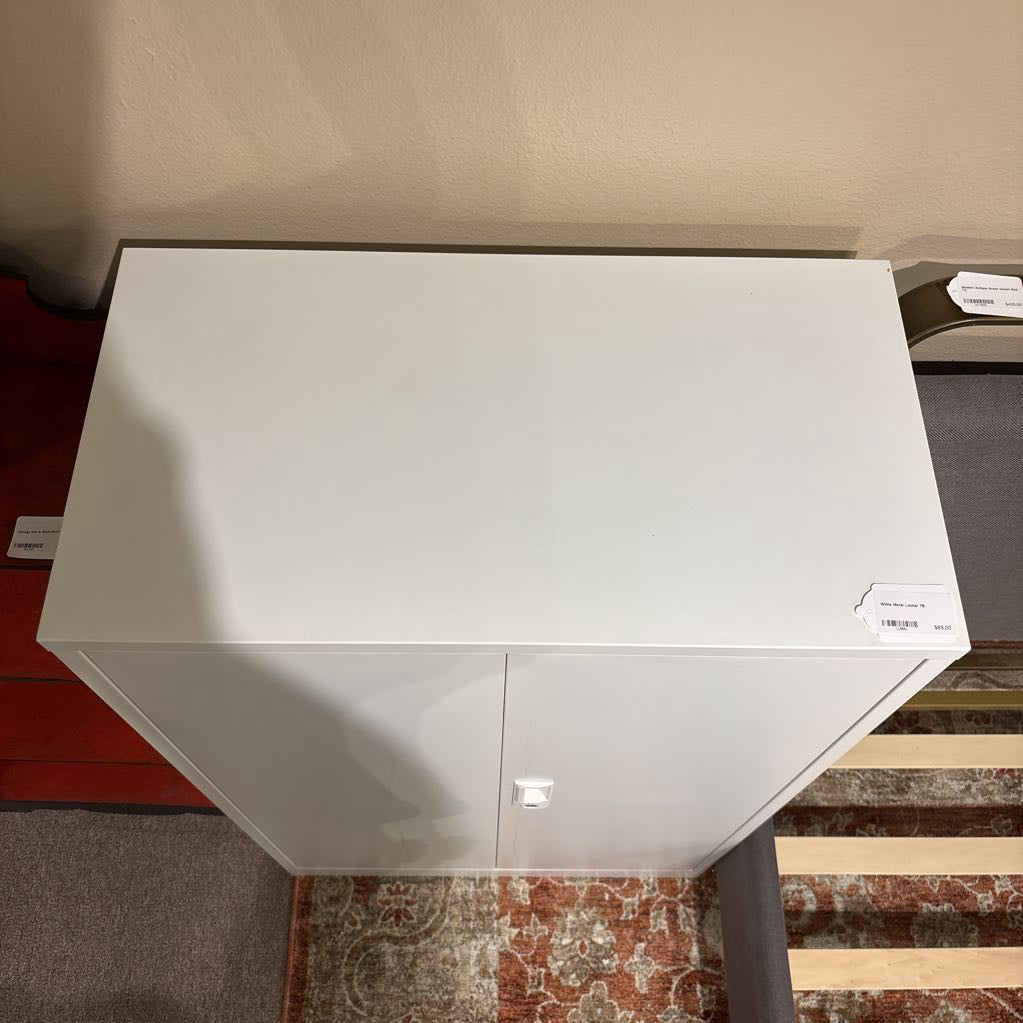 White Metal Locker