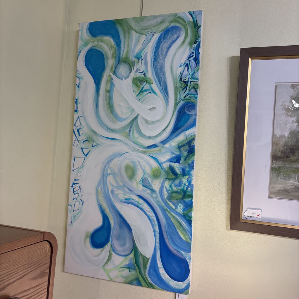 Blue & Green Waves Art ART