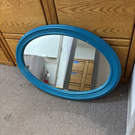 Turquoise Oval Mirror C MIRRORS
