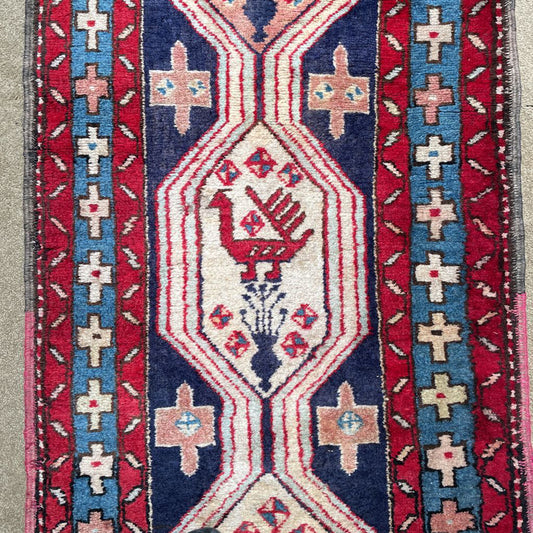 11'x2'3'10" Hand Knotted Persian Runner Rug RUGS