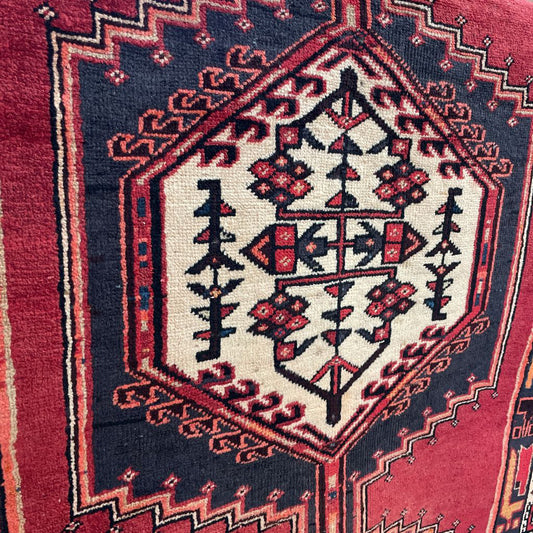 3'8" x 11'.2" 40's Persian Sarab Geometric Gallery Rug RUGS
