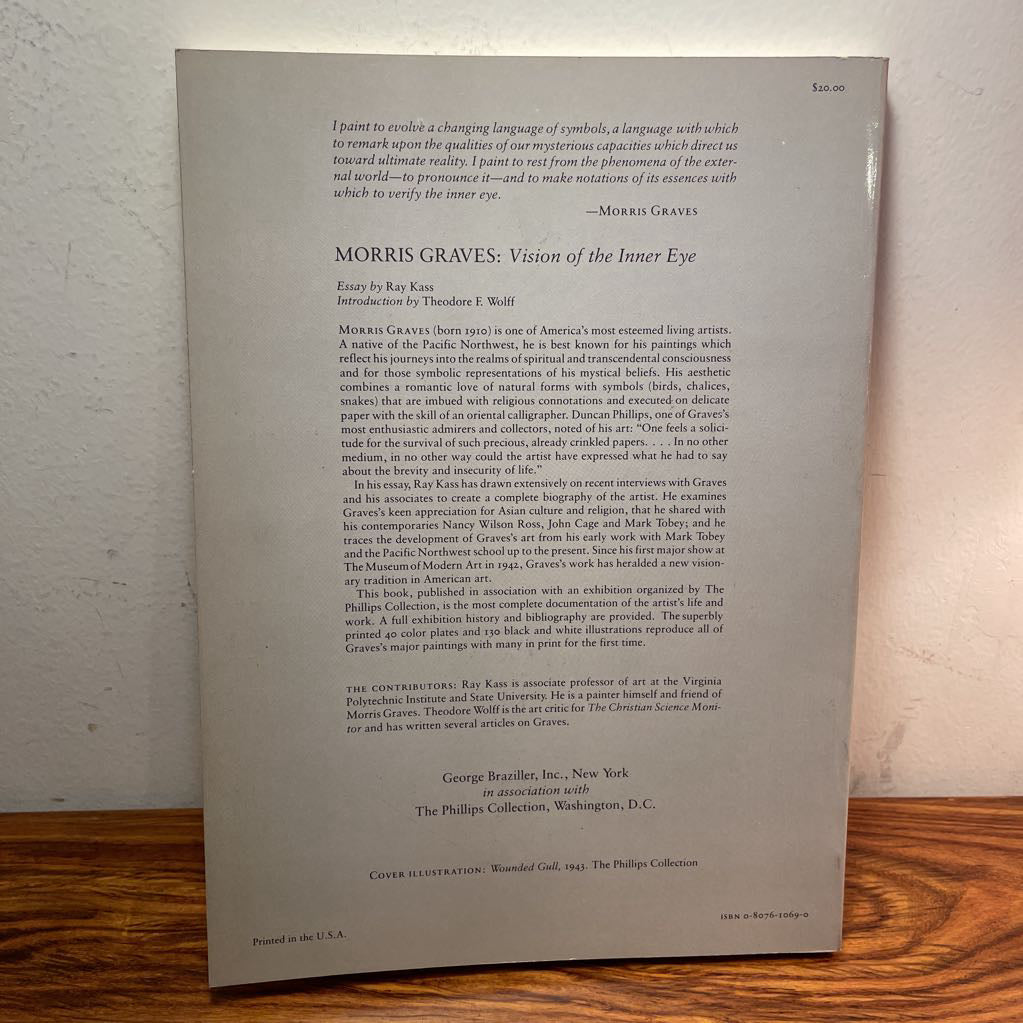 Morris Graves Art Book