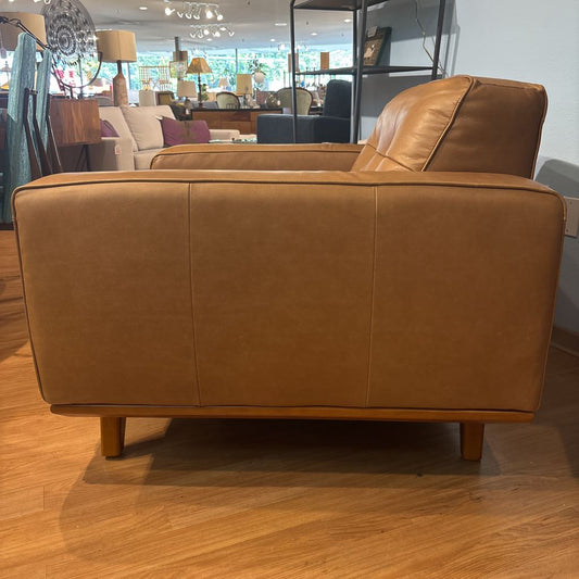 Odense Caramel Leather Accent Chair U ACCENT CHAIRS