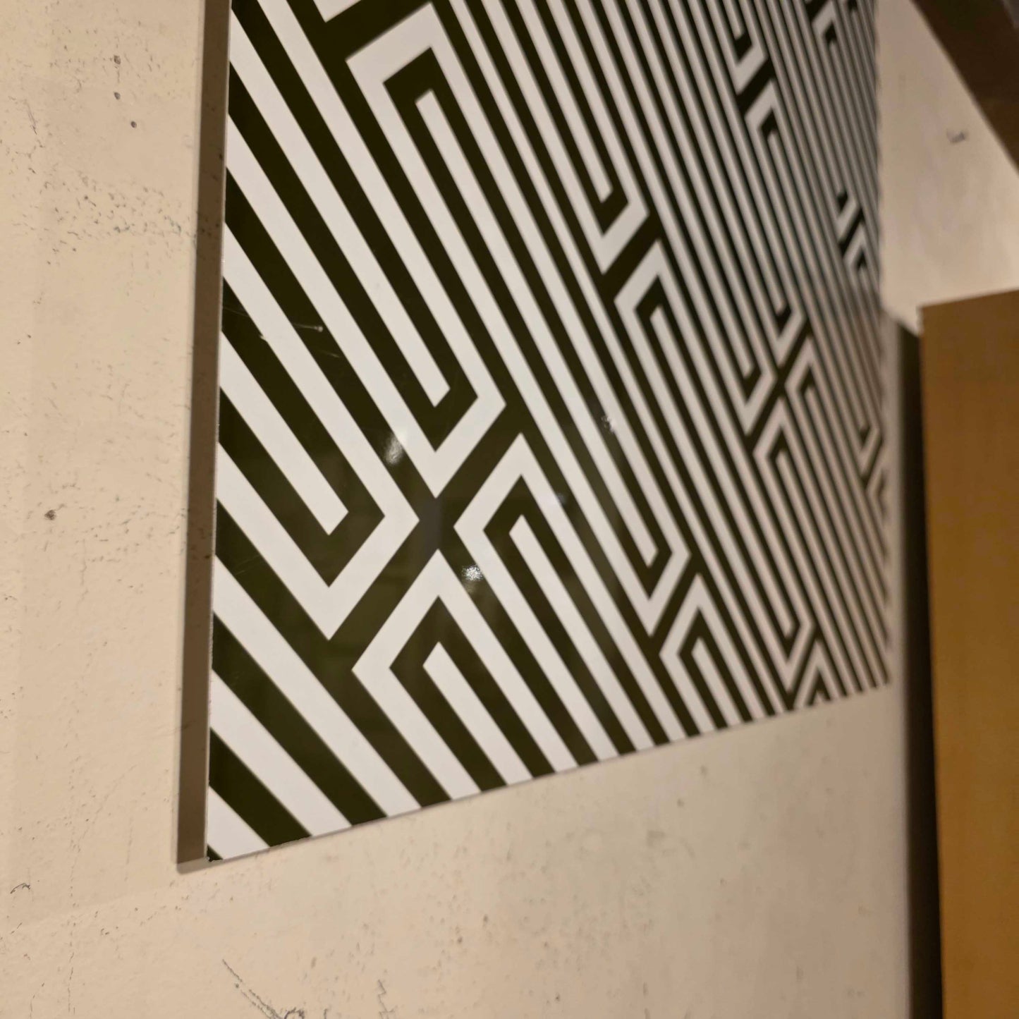 B & W Graphic on Metal