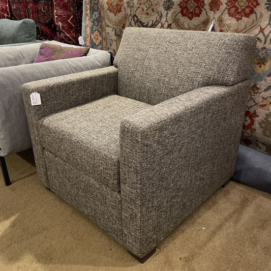 Tan Tweed Armchair (AS IS) U ACCENT CHAIRS