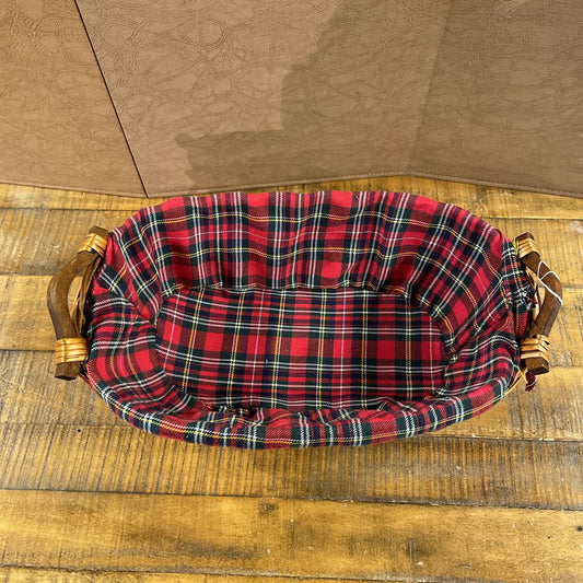 Flannel Lined Basket w/ Handles SMALLS