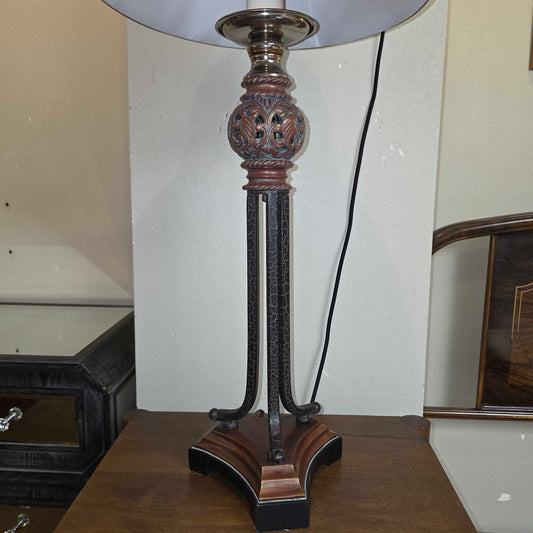 Uttermost Ornate Red Shade Buffet Lamp