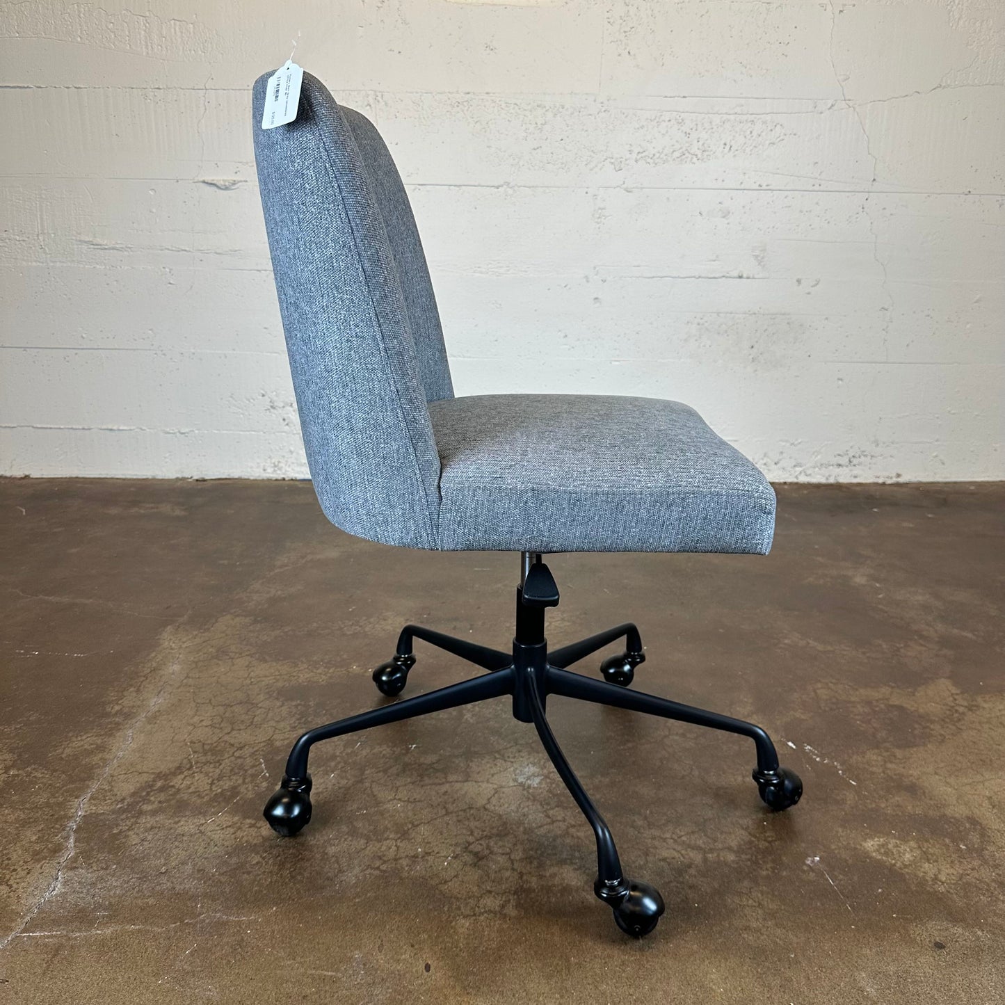 Pottery Barn Grey Upholstered Office Chair