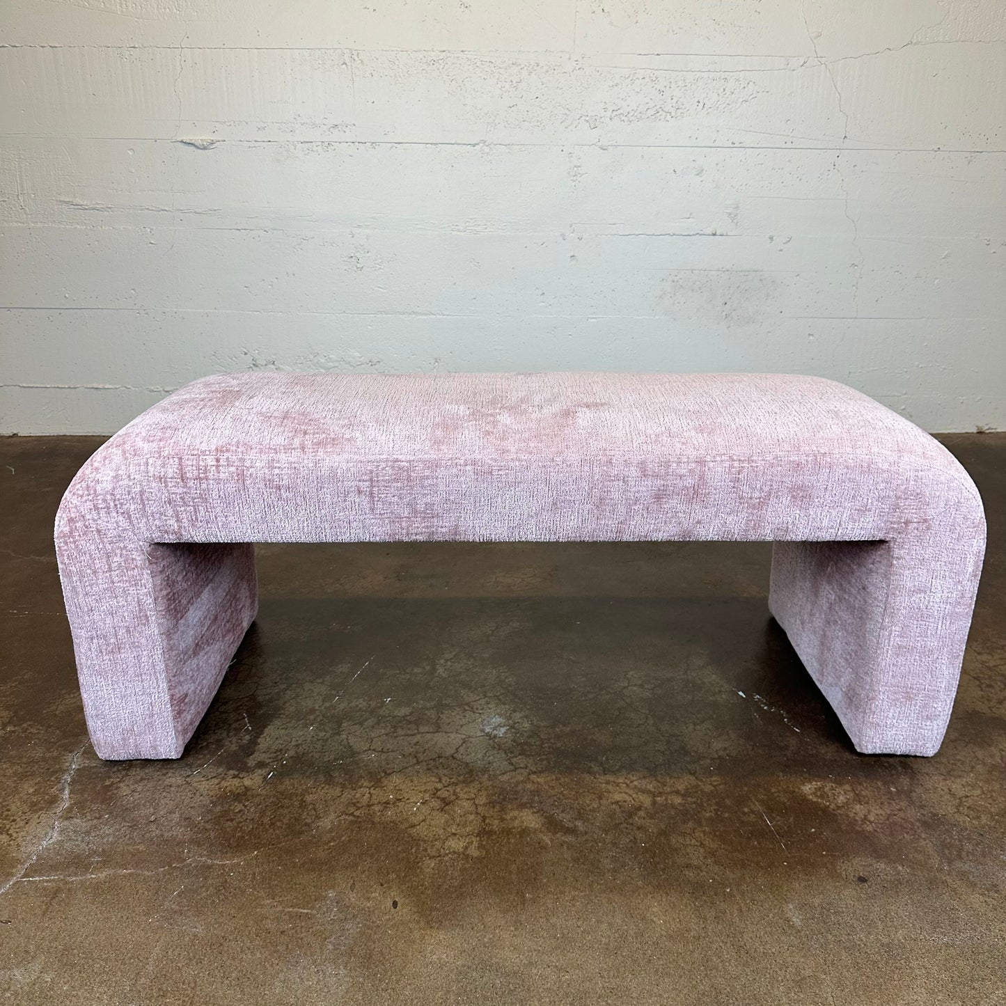 Blush Waterfall Accent Bench