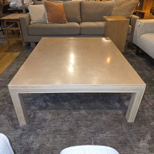 Henredon Cream Large Rectangular Coffee Table