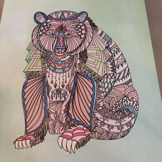 Intricate Pattern Bear Art