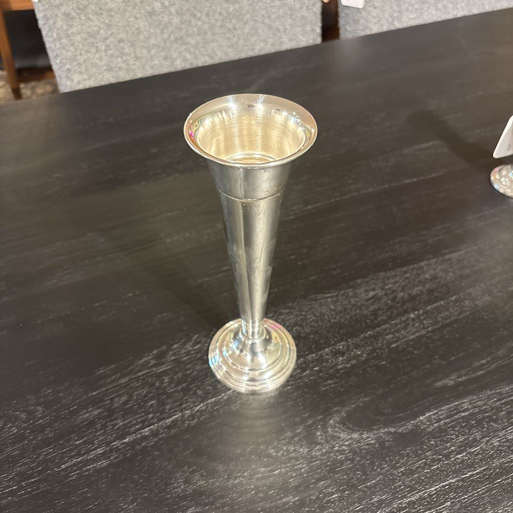 Tall Silver Vase