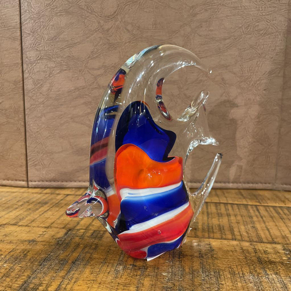 Red, White & Blue Glass Fishy