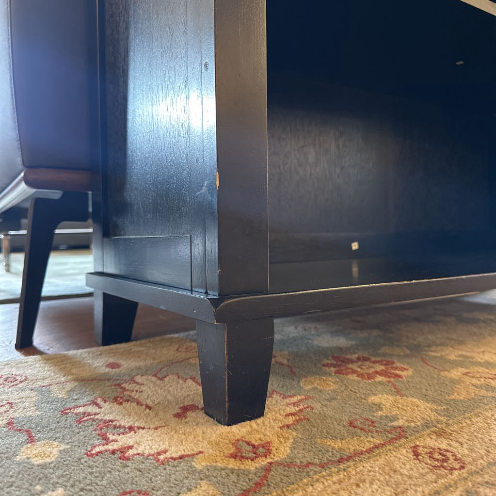 Short Black Book Cupboard