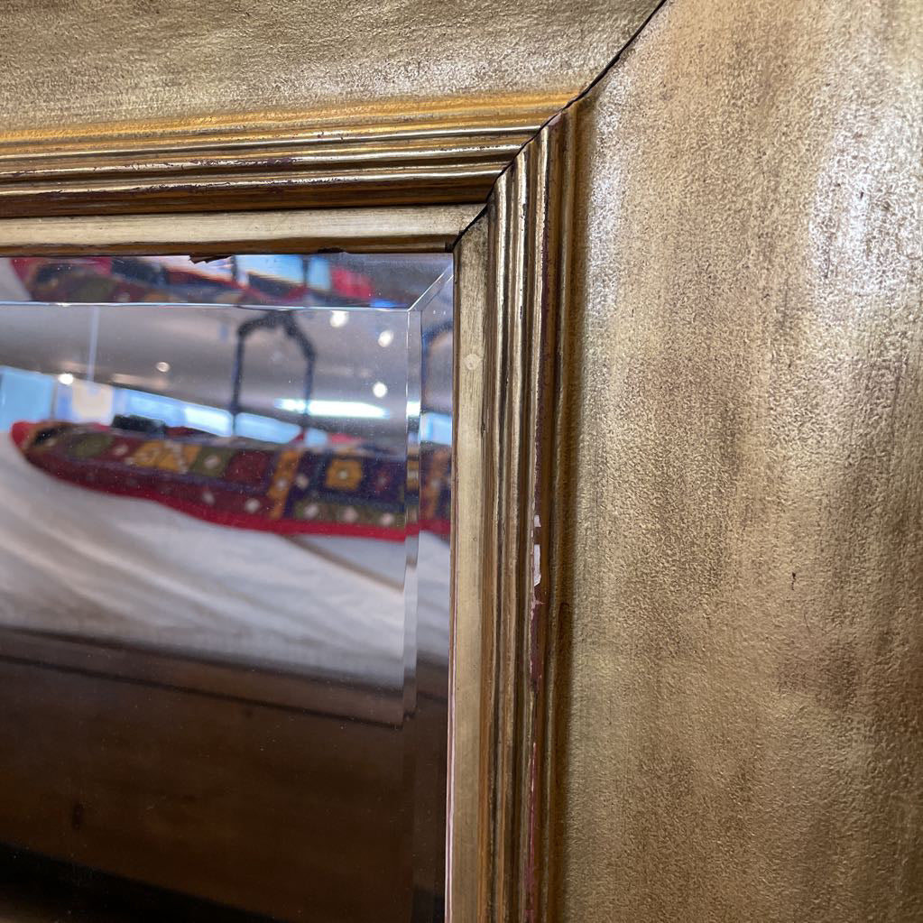 Antique Gold Beveled Mirror