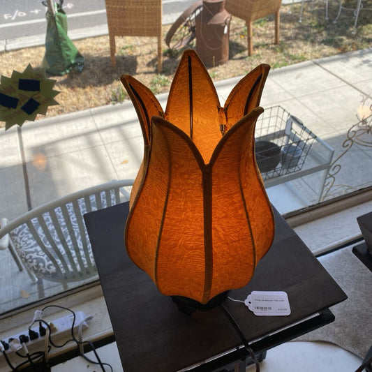 Orange Silk Blossom Table Lamp