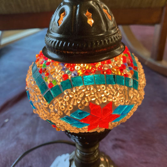 Small Turkish Mosaic Lamp