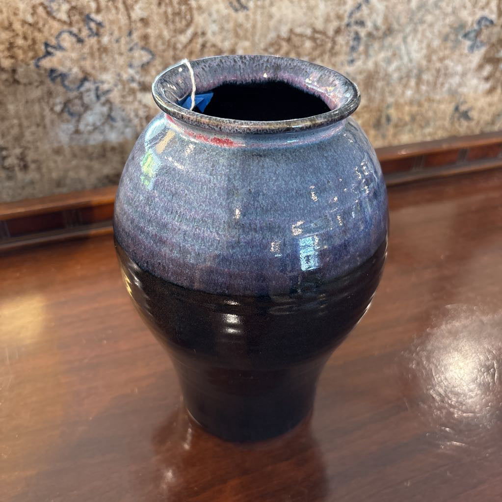 Blue and Dark Glazed Vase