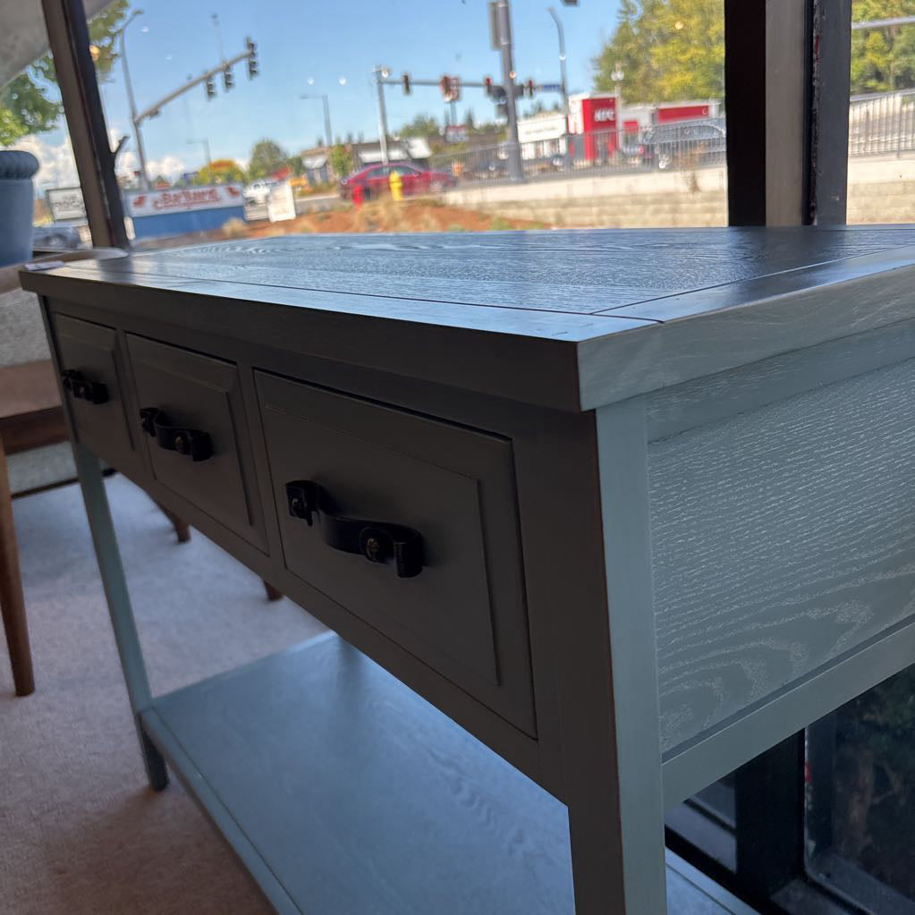 Teal 3 Drawer TV Stand