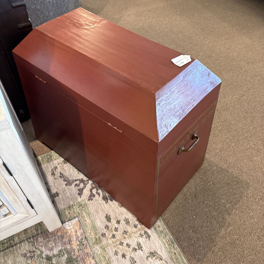 David Smith Indonesian Red Painted Chest