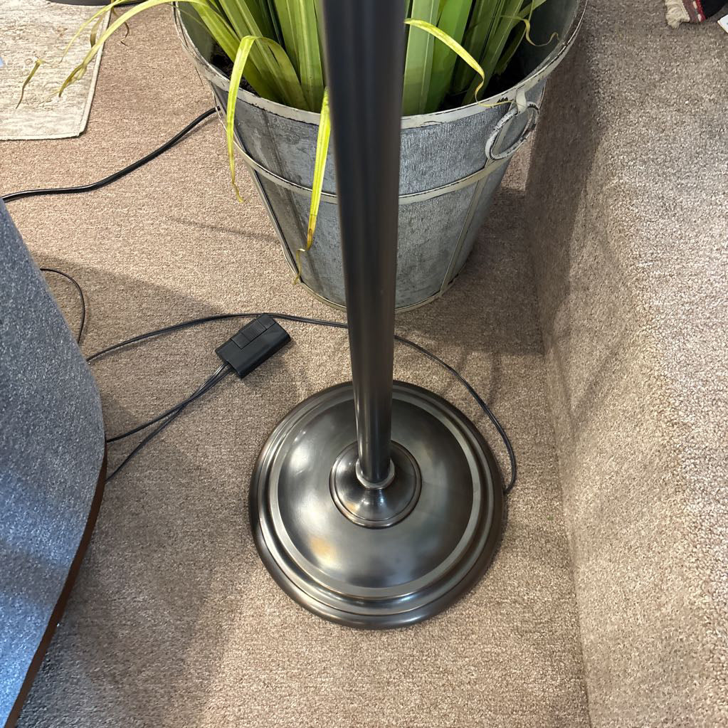 Potterbarn Large Swing-arm Drum Shade Dimmable Lamp
