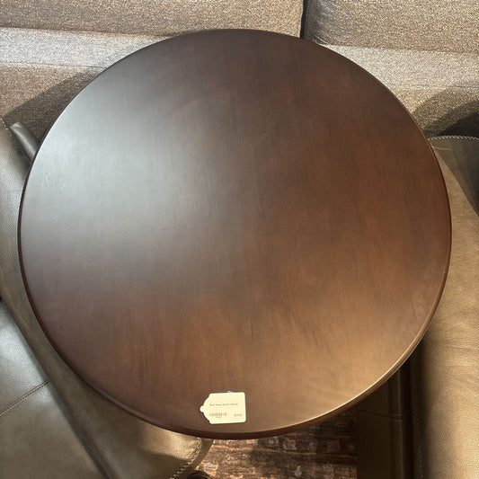 Black Round Accent Table C SIDE TABLES