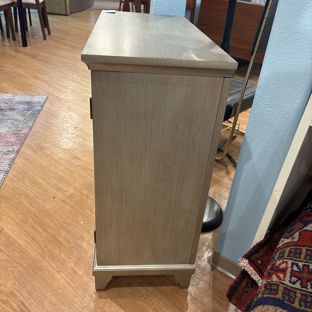 Modern Hallway Cabinet w/ Glass Doors