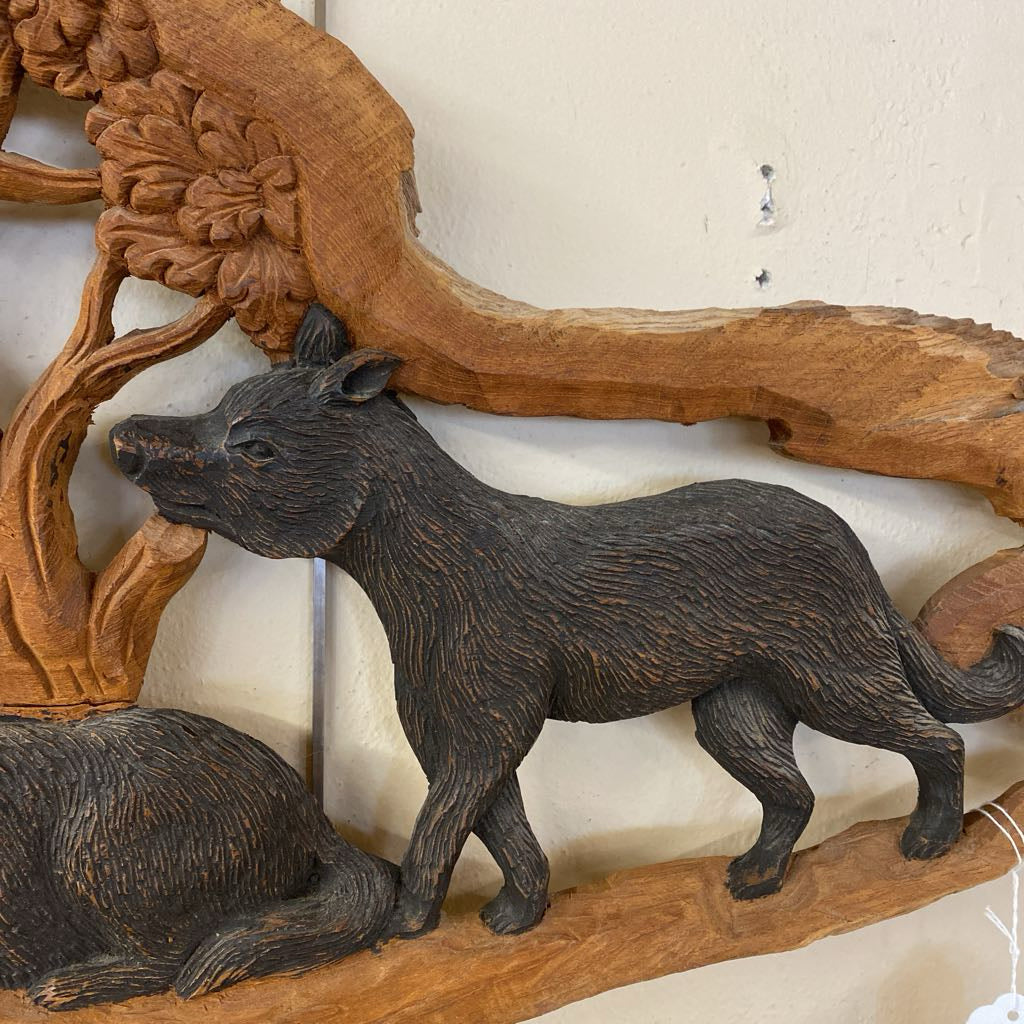 Carved Beasts Relief Art