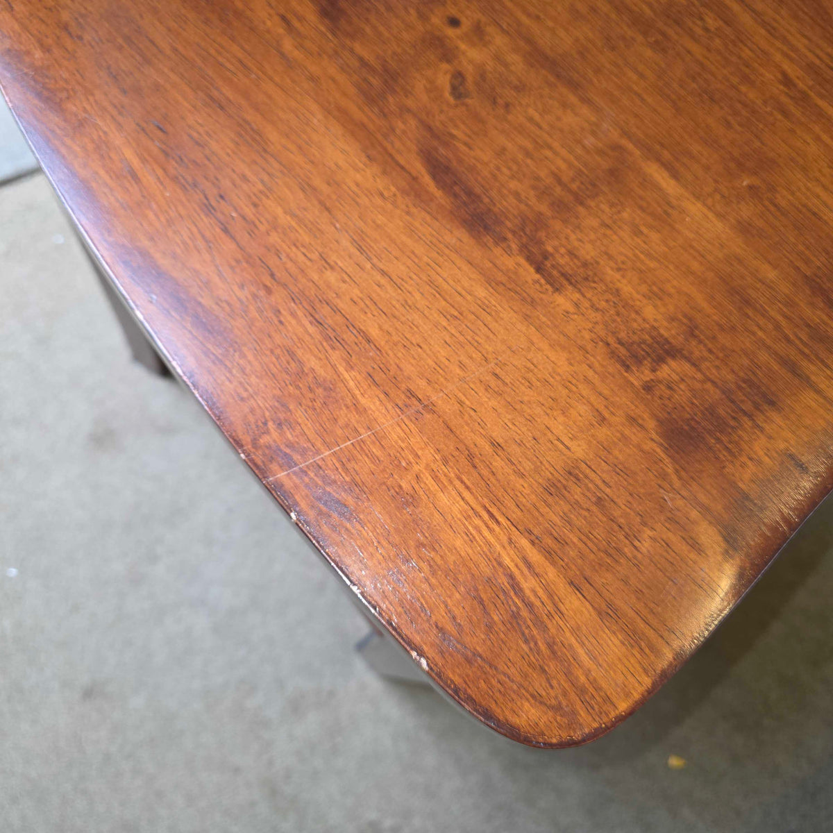Dark Wood Farmhouse Stool