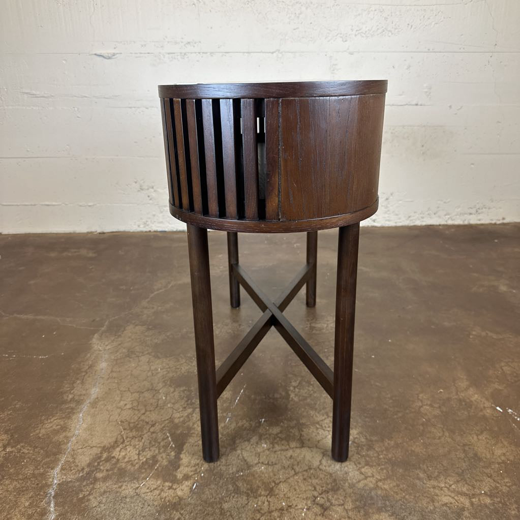 Houston Brown Oval Console Table