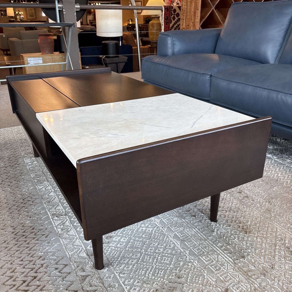 West Elm MC Pop-up Marble Coffee Table