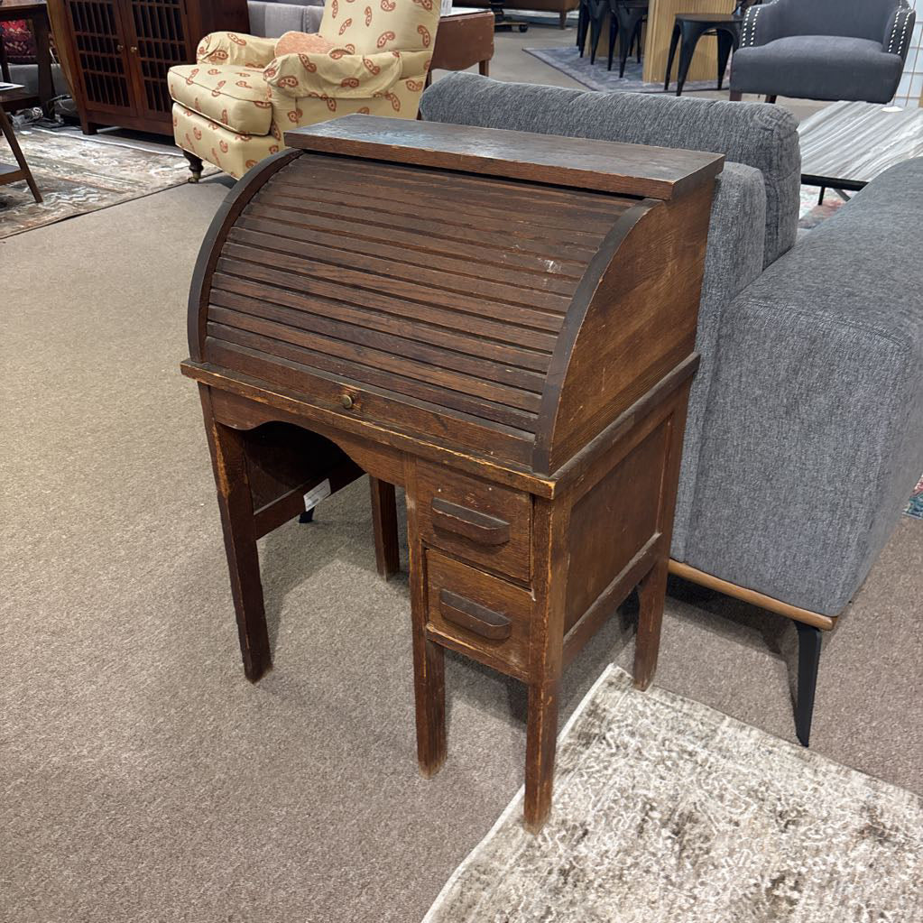 Vintage Mini Roll Top Desk